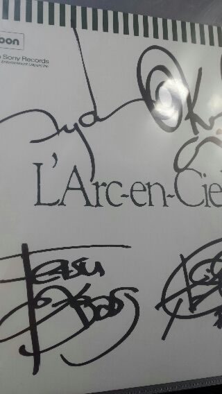 【お取り寄せ】  直筆サイン ラルク L'Arc～en～Ciel ミュージシャン