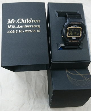 Mr.Children 15周年記念モデル G-SHOCK 入荷 | 音楽資料専門店 ロック 