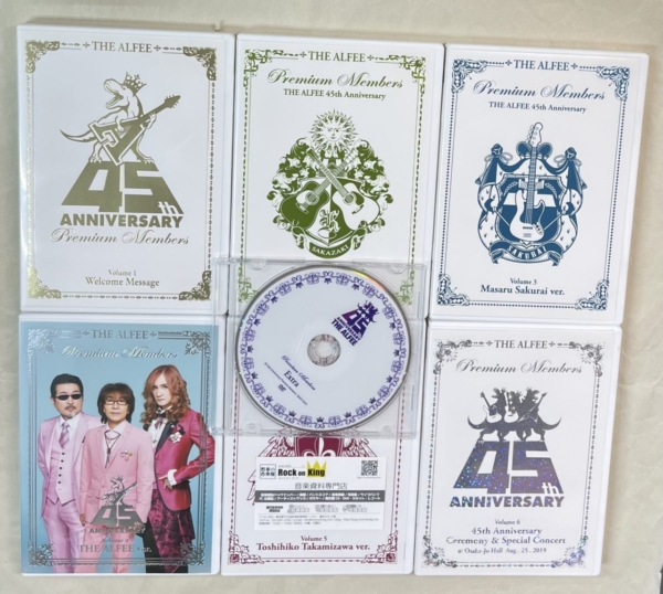 THE ALFEE 45th Anniversary Premium Members DVD 全7巻セット ...