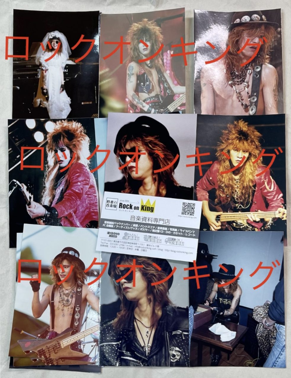 TAIJI 1988年〜初期ブロマイド 生写真36枚セット X JAPAN | 音楽資料専門店 ロック オン キング
