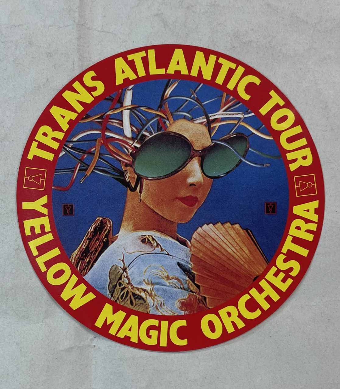YMO ステッカー YELLOW MAGIC ORCHESTRA TRANS ATLANTIC TOUR | 音楽