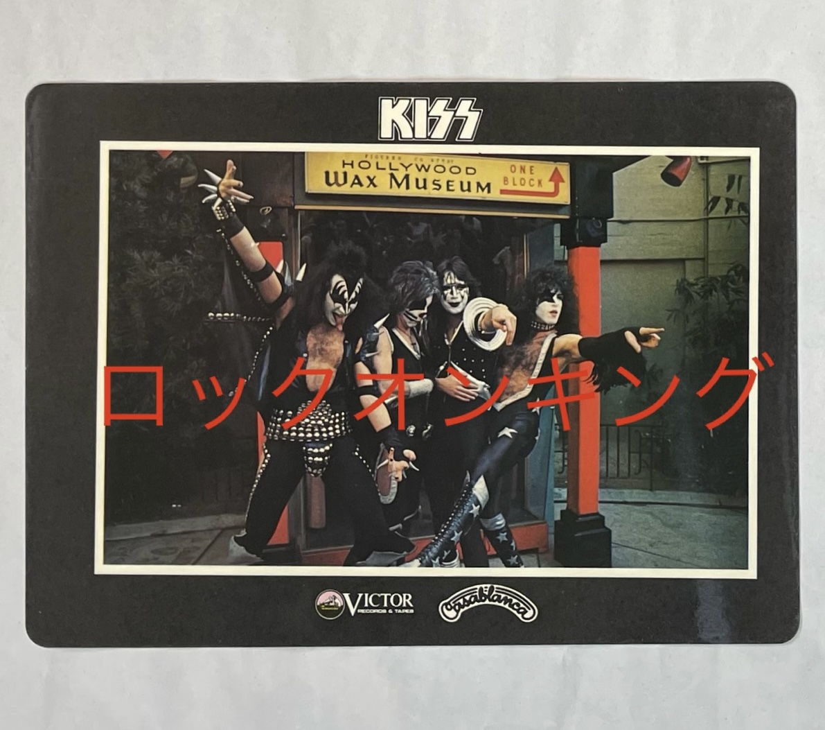 KISS キッス 1977年カレンダー ビクター 下敷きタイプ | 音楽資料専門