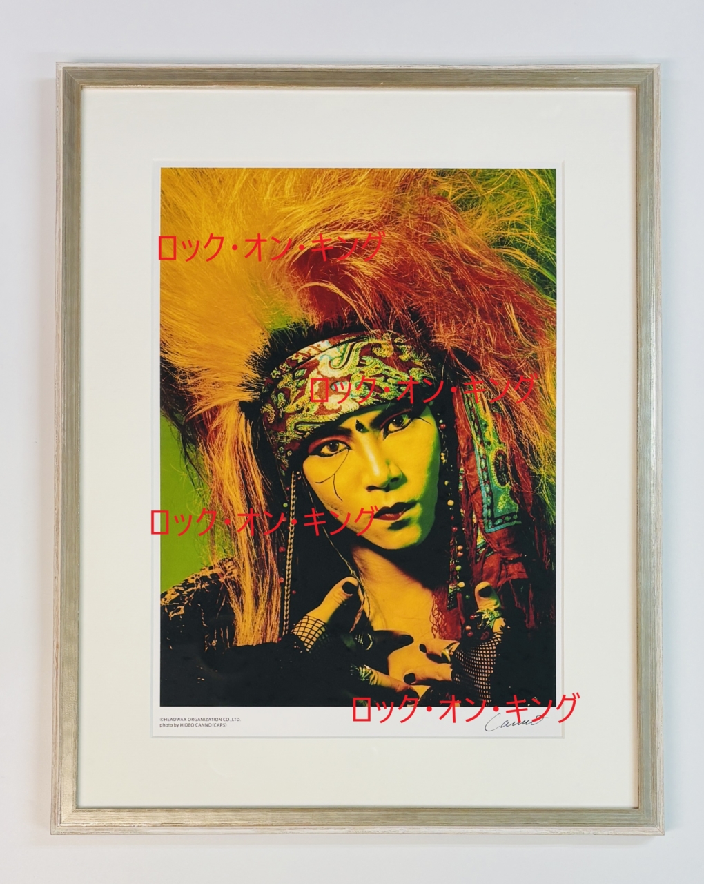 hide オリジナルプリント 額装写真 hide's photo type C | 音楽資料
